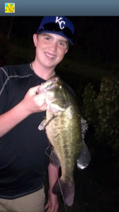 My grandson, Collin, and a solid fish at Fountain Bluff