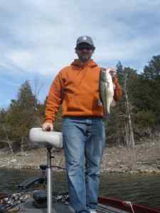 3 lb bass at Table Rock, 2013