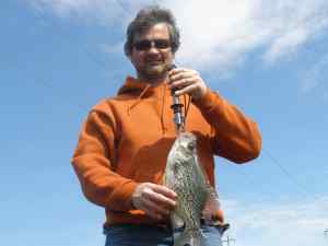 Another pic of the 3 lb crappie at Table Rock, 2013