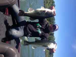 Couple post spawn largemouth