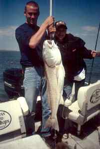 Emilys giant Red fish And James