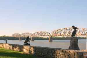 Ohio River 3/4 mile wide Henderson KY