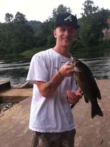 Smallmouth Bass at river