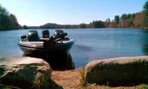 March fishing 2012 Swains Lake Barrington, NH