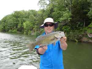 Jeff with a nice smallie!