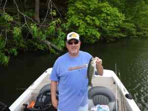 Jon with his first fish