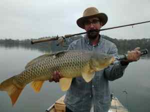 PB Carp, caught on a homemade squarebill.