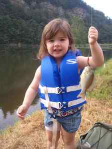 Daugters 1st fish