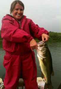 Girle friends first 5lb. Large mouth!