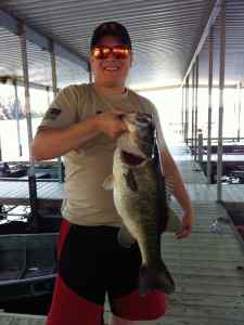 Hog large mouth bass