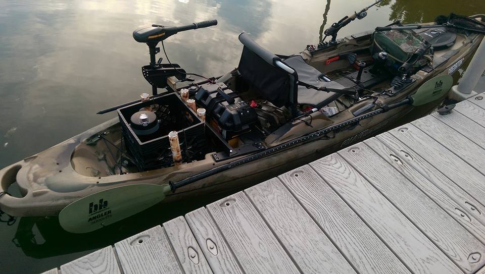 Kayak Trolling Motor, Battery, & Mount.done! - Bass Boats, Canoes, Kayaks  and more - Bass Fishing Forums