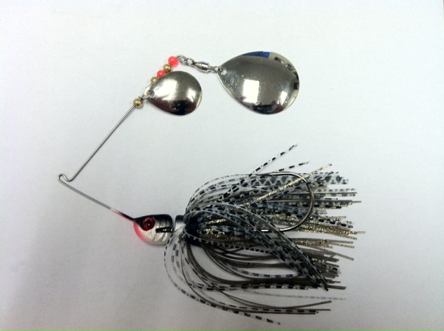 SPINNER BAIT 1/4 oz DOUBLE COLORADO BLADES WITH NATURAL CRAWFISH COLOR