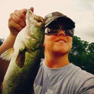 First largemouth caught in a golf course pond