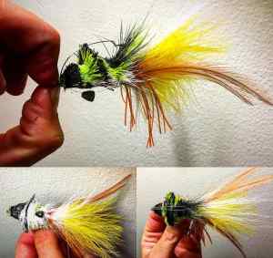 Weedless deerhair diver for lily pads