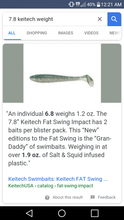 Keitech Fat Swing Impact Swimbaits