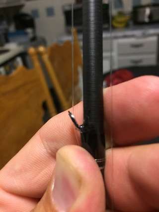 Bent a guide and cracked epoxy - Rod Building and Custom Rods - Bass Fishing  Forums