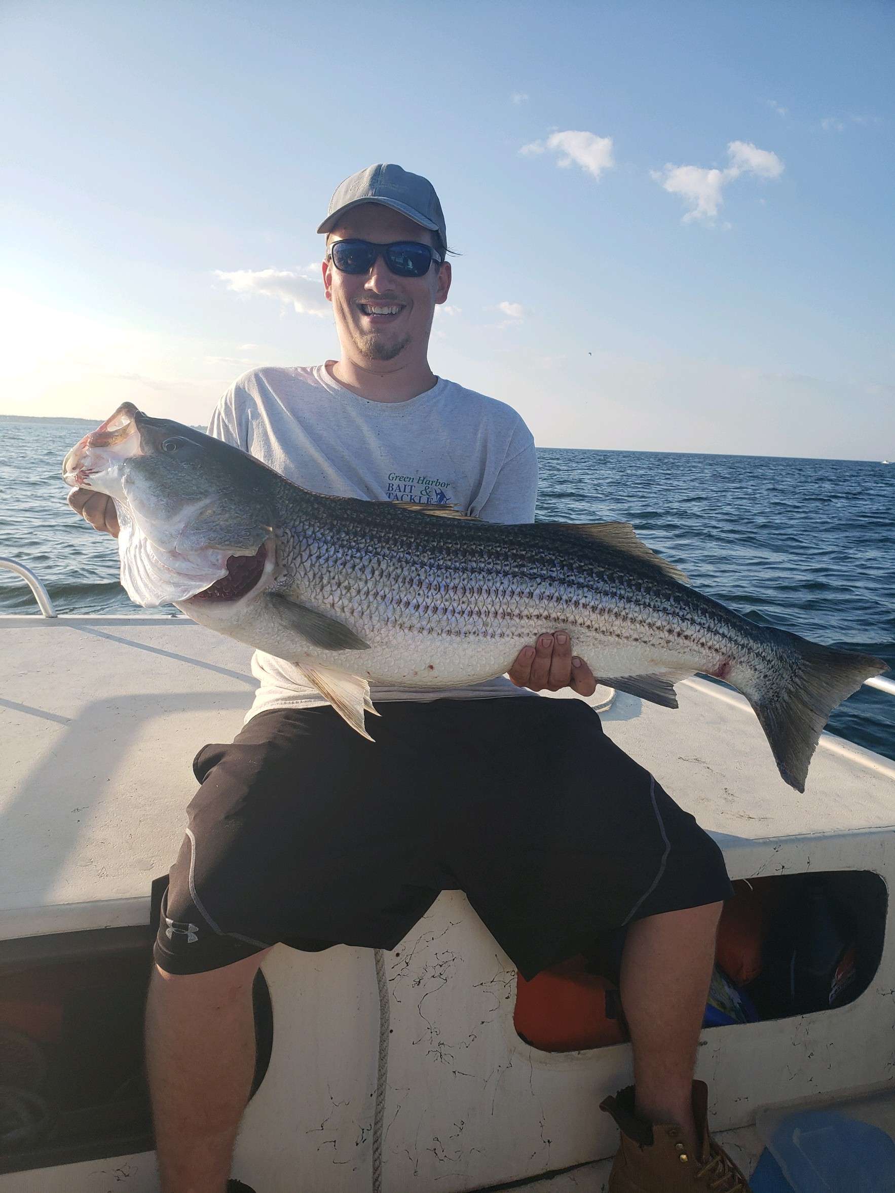 Catching GIANT Striped Bass In Cape Cod, MA - TOPWATER PB! 