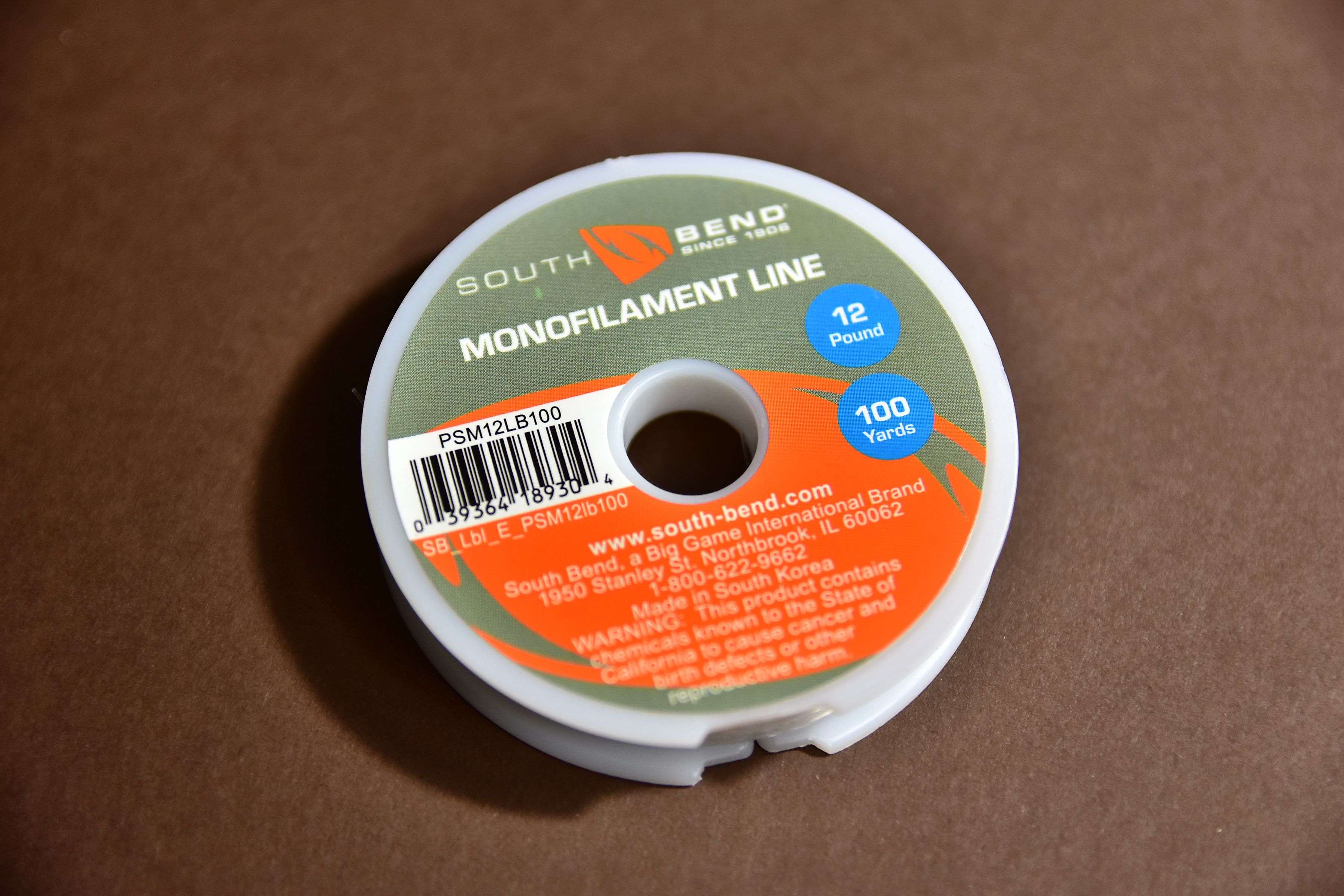 8# Test Zebco Monofilament Fishing Line, Low Memory and Stretch