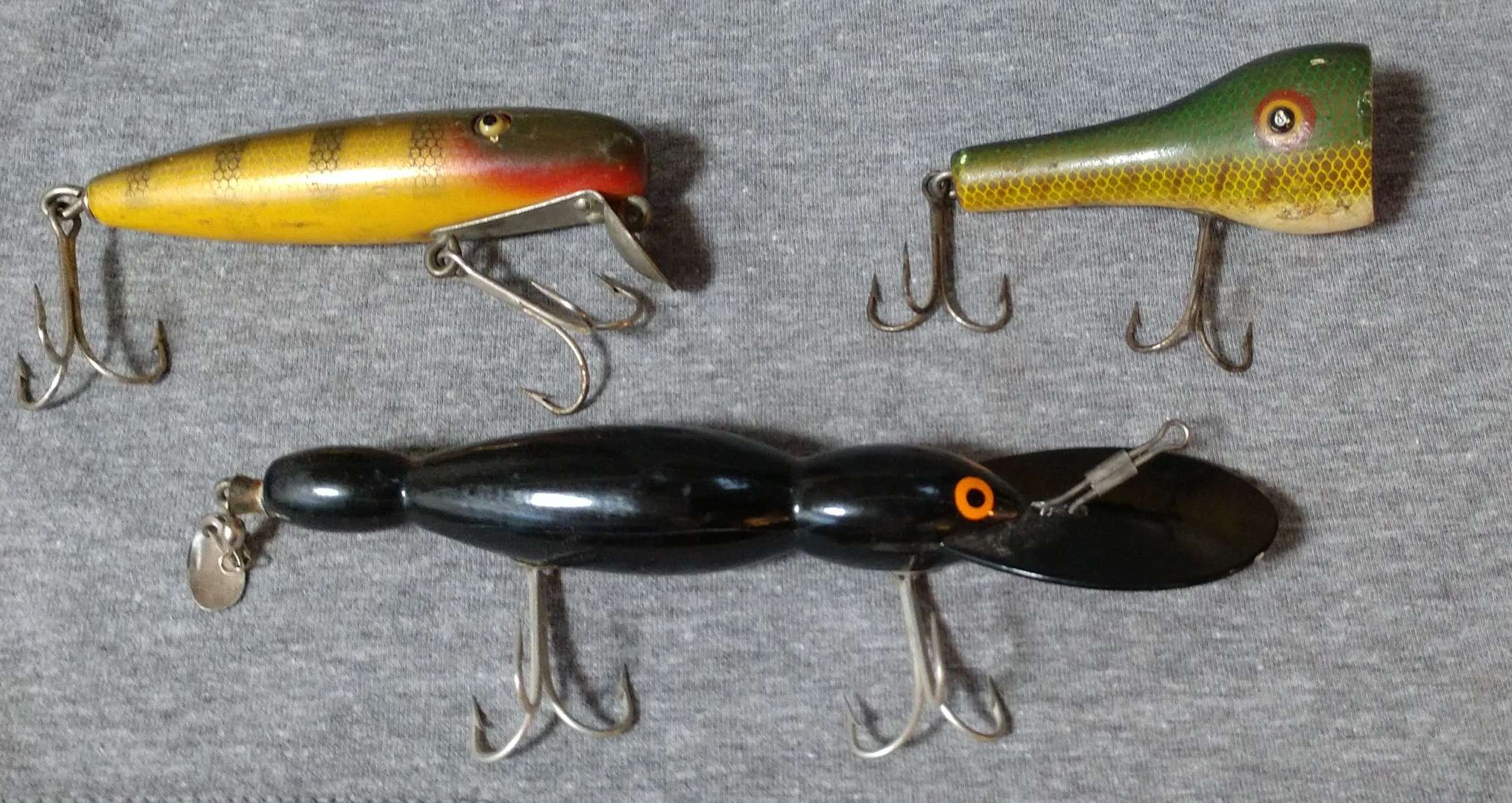 Paw Paw Wooden Vintage Fishing Lures for sale