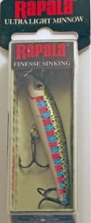 Fishing Lure LOT of 5 Rebel Rapala Floating Diving Minnow Lengths of 3 to  9