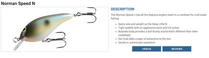 Norman Lures - Fishing Tackle - Bass Fishing Forums