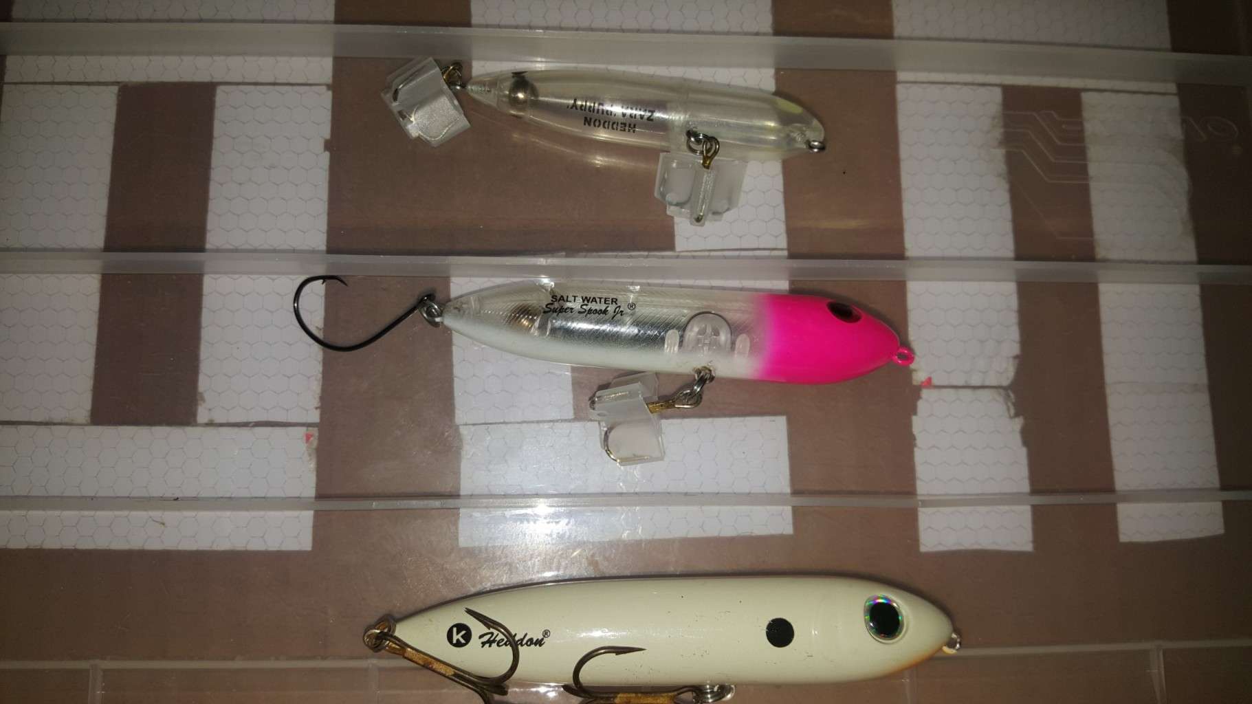 HEDDON (DUAL PROP) WOUNDED ZARA SPOOK LURE in BABY BASS 4-1/2 & 3
