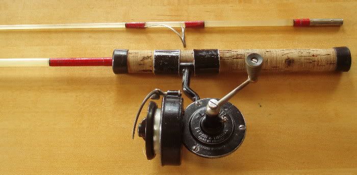 vintage Shakespeare 300 Combo Spinning Fishing Rod and reel