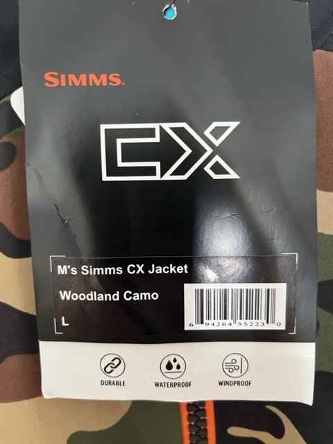 Fishing Jacket Simms CX Woodland Camo