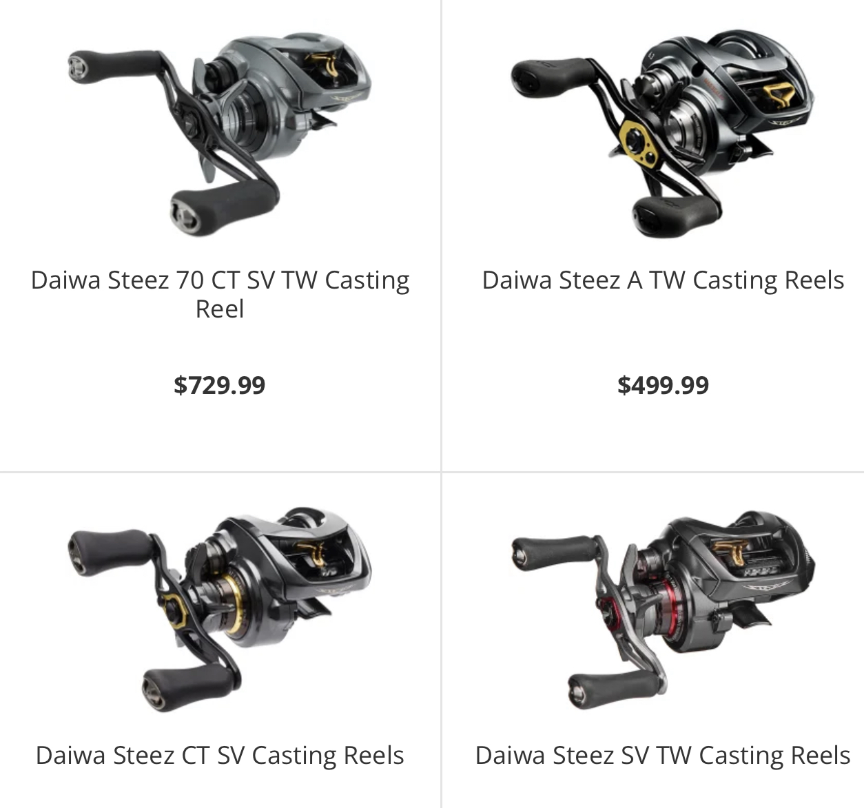 Various Steez Reels - Fishing Rods, Reels, Line, and Knots - Bass