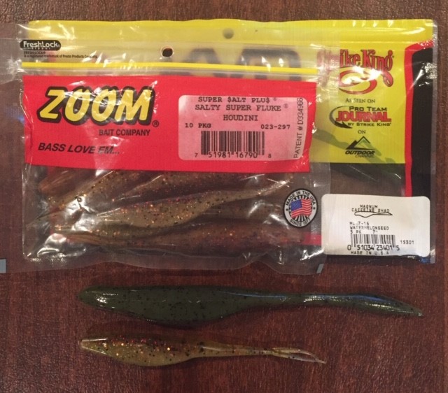 Zoom 4 Fluke Soft Jerkbait Fishing Lures 10-Pack CHOOSE YOUR