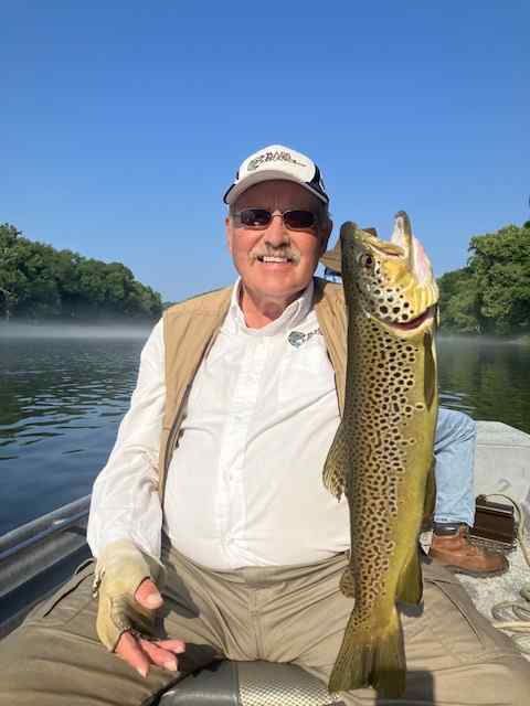 Chasing trout on the White River in Arkansas