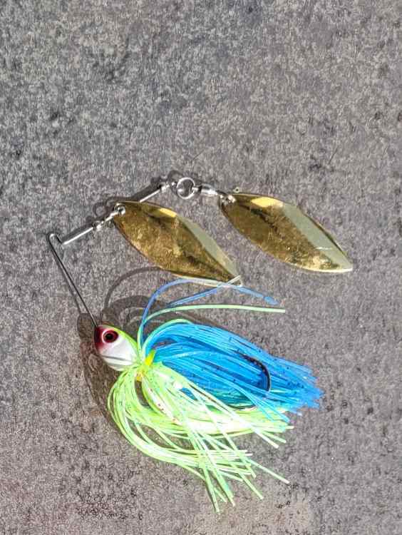 Spinner Bait (Gold Willow/Gold Colorado) – Epic Baits Fishing