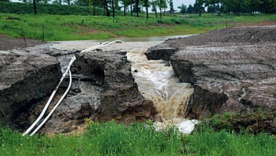 The power of water and a simple bad decision can wreak havoc on a dam.