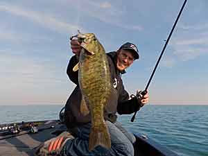 Big smallmouth want big meals. Joe Balog took that into consideration when he designed his Goby Replica swimbait.