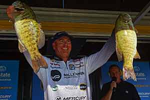 To catch giant smallies like these, Joe Balog says you have to get away from the smaller ones.