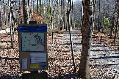 Accessing less pressured bank fishing spots requires effort. A walk, hike, or even mountain bike ride along a greenway can open doors to better fishing. Photo by Pete M. Anderson