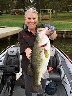 Not afraid to hold a big bass from Lake Conroe! (I was prefishing for the Classic with Aaron during holidays)