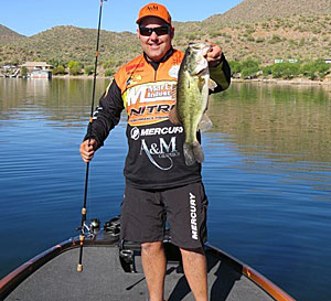 Matt Shura says that knowing how to control a boat and use a trolling motor are key factors to success on windy days.