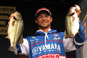 Brandon Palaniuk overcame adversity to stay on top on Day 2 of the Bull Shoals Tournament.