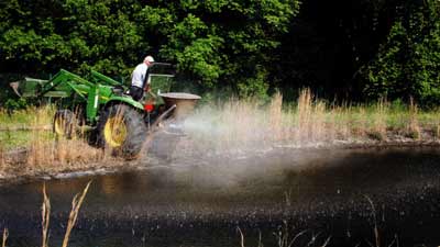 Liming with crushed limestone is a good idea, where alkalinity is 20 ppm or lower.