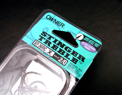 Owner Stinger Treble Hook Black Chrome ST-36