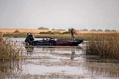 When lakes fill up, bass move shallow.