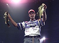 Mike holds up some winning bass