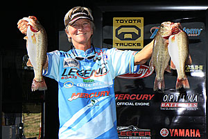 Pam Martin-Wells became the second woman in history to qualify for a Bassmaster Classic when she took the 2009 WBT AOY title.