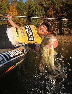 Touring pro Terry Scroggins tinkers with his tackle to catch more bass on heavily pressured waters.