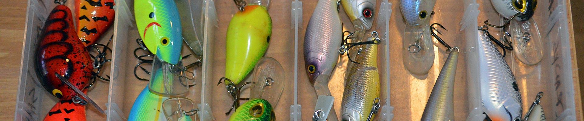Mixed Lot of 2 Square Lip Plastic Crankbait Fishing Lures, Unbranded