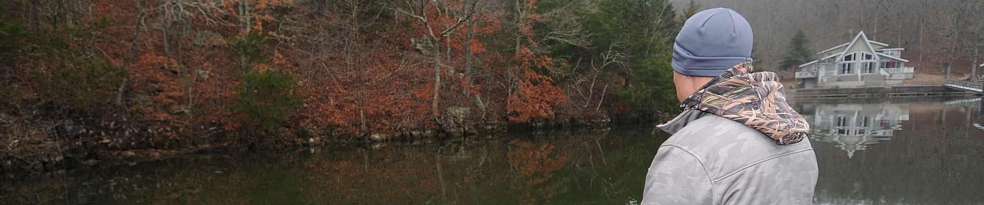 Winter bass fishing