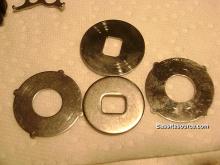 Unpolished drag washers. (click to enlarge)